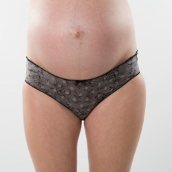 Culotte de maternité Ophélie – Confort rétro chic en microfibre et coton bio