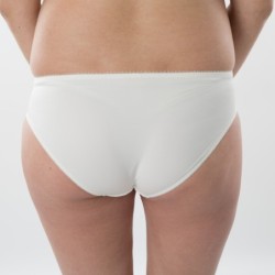 Culotte de maternité Aquamarine – Dentelle blanche et douceur naturelle